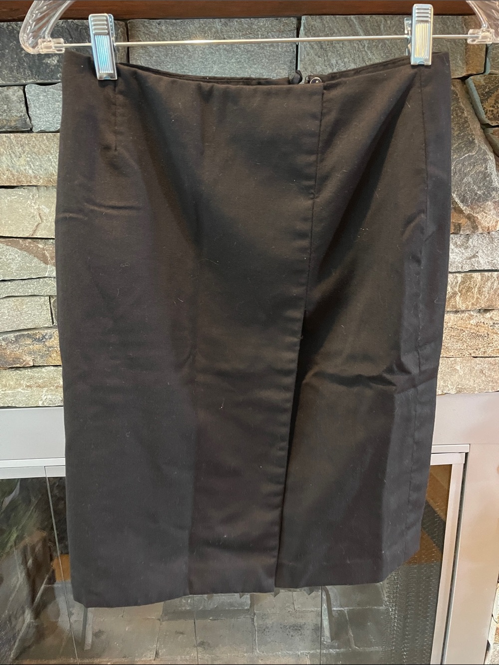 Brooks Brothers Black Pencil Skirt - Tailored Front Panel